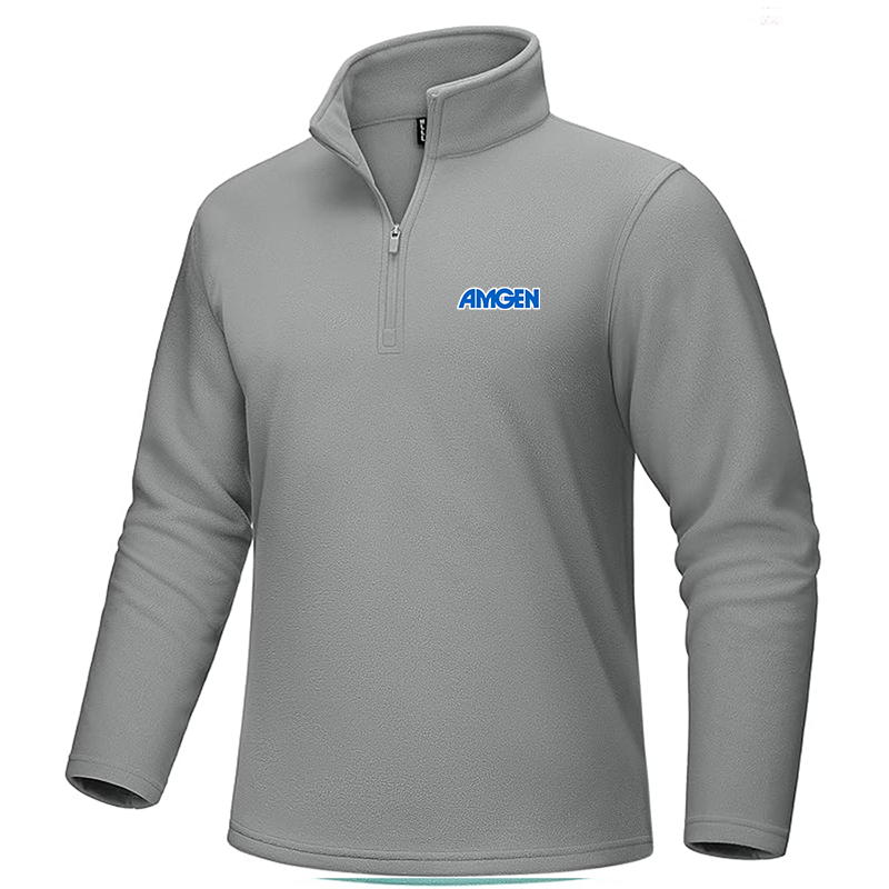 Men's Amgen MAGCOMSEN Quarter-Zip Pullover Polar Fleece Sweatshirt Stand Collar Long Sleeve Shirt for Men Thermal Winter Fall