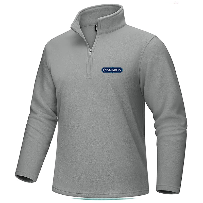 Men's Cinnabon MAGCOMSEN Quarter-Zip Pullover Polar Fleece Sweatshirt Stand Collar Long Sleeve Shirt for Men Thermal Winter Fall