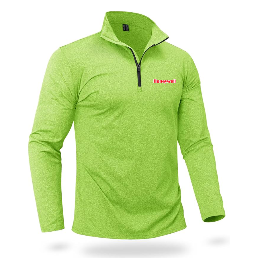 Men's Honeywell  Quarter Zip Pullover Premium Fleece Lined Heather Long Sleeve Golf Shirts Midweight 1/4 Half Zip Sweatshirts