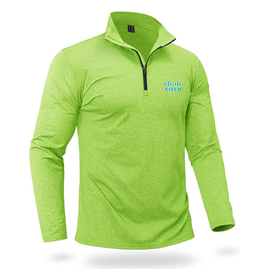 Men's Cisco Quarter Zip Pullover Premium Fleece Lined Heather Long Sleeve Golf Shirts Midweight 1/4 Half Zip Sweatshirts