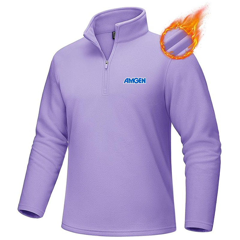 Men's Amgen MAGCOMSEN Quarter-Zip Pullover Polar Fleece Sweatshirt Stand Collar Long Sleeve Shirt for Men Thermal Winter Fall
