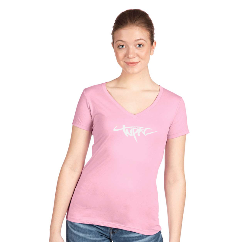 Women's Tupac Next Level Ideal V-Neck T-Shirt