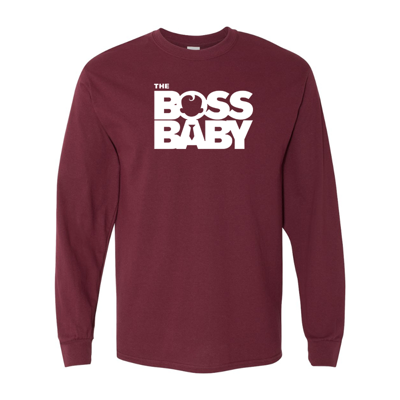 Men's Boss Baby  Gildan Heavy Cotton Long Sleeve T-Shirt