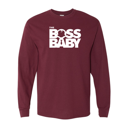 Men's Boss Baby  Gildan Heavy Cotton Long Sleeve T-Shirt