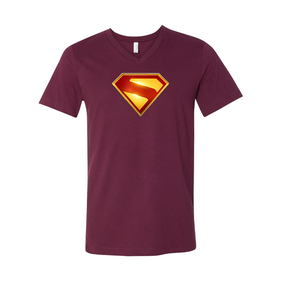 Superman 2025 BELLA  CANVAS  Jersey V-Neck Tee