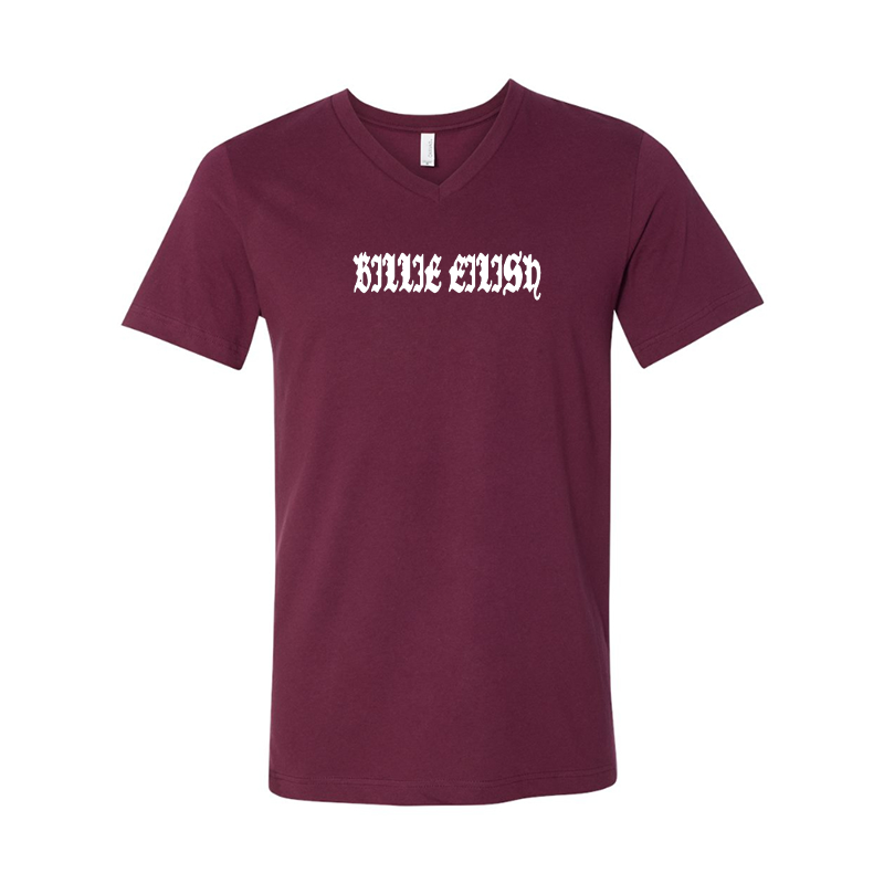 Billie Eilish BELLA  CANVAS  Jersey V-Neck Tee