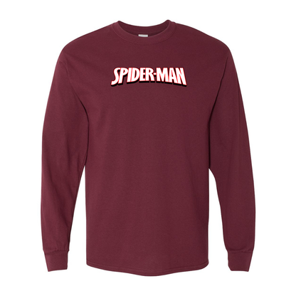 Men's Spider Man Gildan Heavy Cotton Long Sleeve T-Shirt