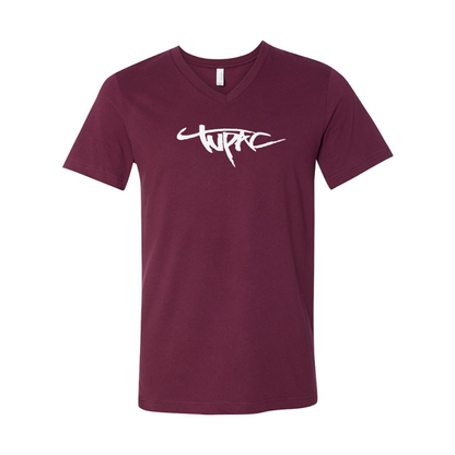 Tupac BELLA  CANVAS  Jersey V-Neck Tee
