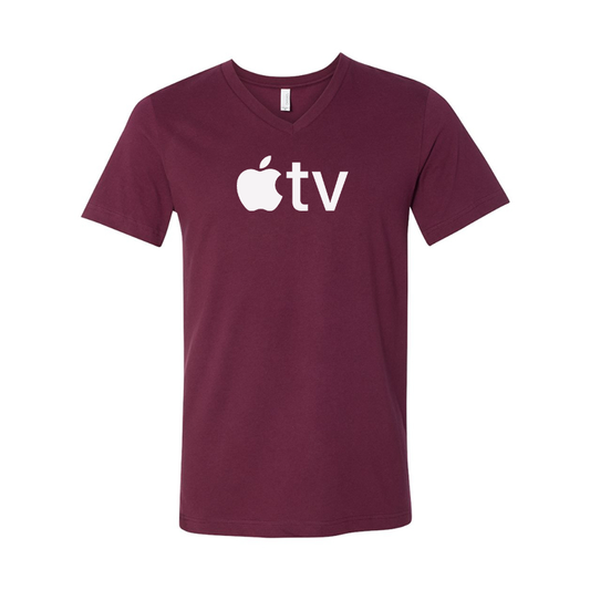Apple TV BELLA  CANVAS  Jersey V-Neck Tee