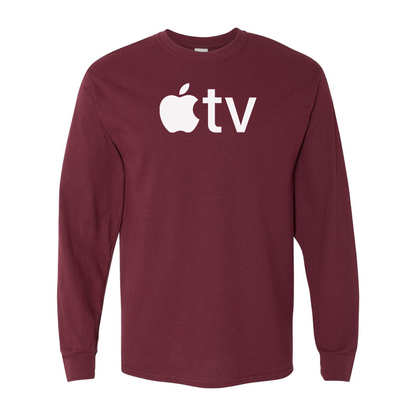 Men's Apple TV  Gildan Heavy Cotton Long Sleeve T-Shirt