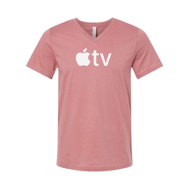 Apple TV BELLA  CANVAS  Jersey V-Neck Tee