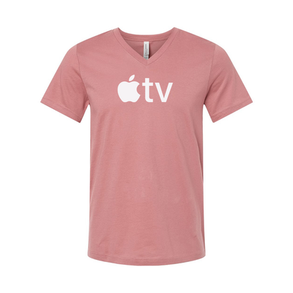 Apple TV BELLA  CANVAS  Jersey V-Neck Tee