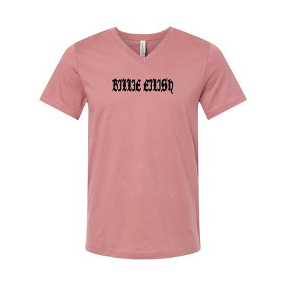 Billie Eilish BELLA  CANVAS  Jersey V-Neck Tee