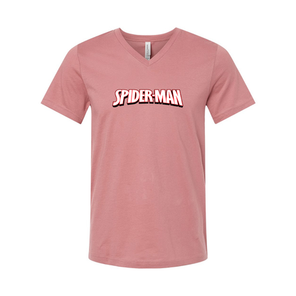 Spider Man BELLA  CANVAS  Jersey V-Neck Tee