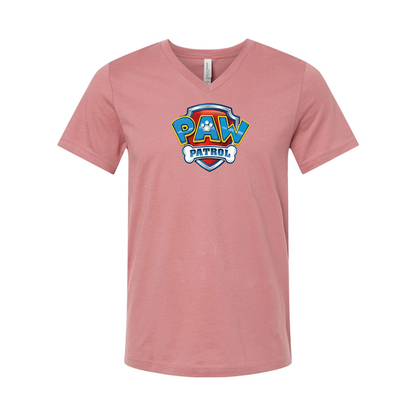 Paw Patrol BELLA  CANVAS  Jersey V-Neck Tee
