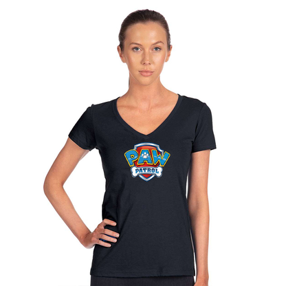 Women's Paw Patrol Next Level Ideal V-Neck T-Shirt