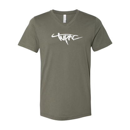 Tupac BELLA  CANVAS  Jersey V-Neck Tee