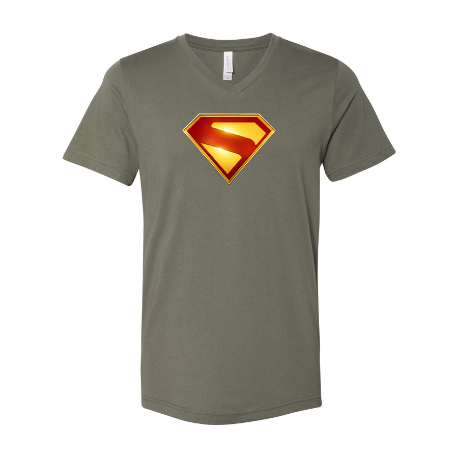 Superman 2025 BELLA  CANVAS  Jersey V-Neck Tee
