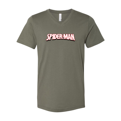 Spider Man BELLA  CANVAS  Jersey V-Neck Tee