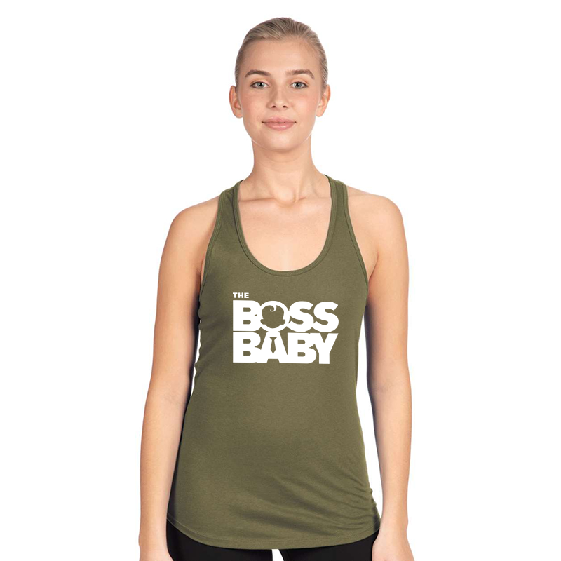Women's Boss Baby  Next Level Ideal Racerback Tank