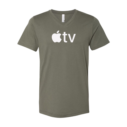 Apple TV BELLA  CANVAS  Jersey V-Neck Tee