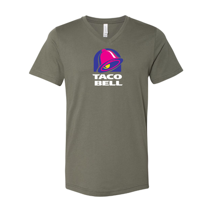 Men's Taco Bell  BELLA  CANVAS  Jersey V-Neck Tee