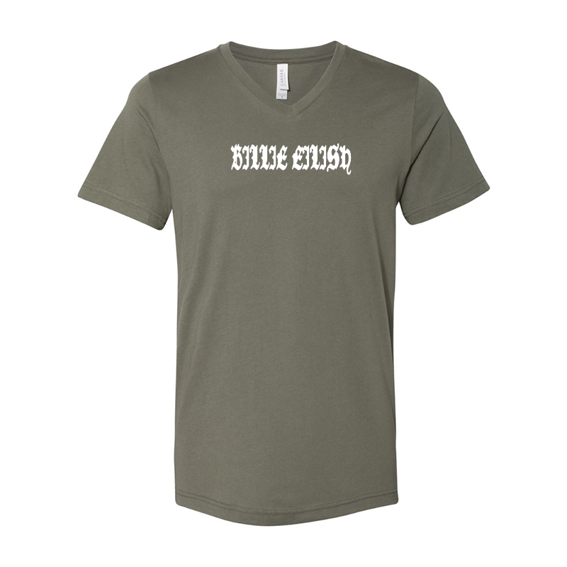 Billie Eilish BELLA  CANVAS  Jersey V-Neck Tee