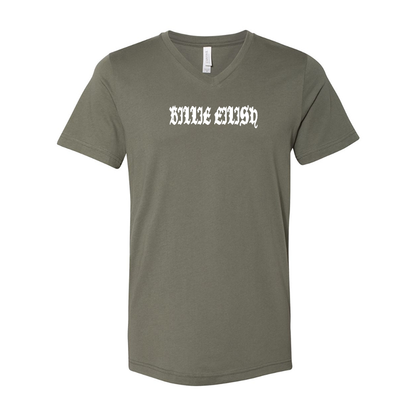 Billie Eilish BELLA  CANVAS  Jersey V-Neck Tee
