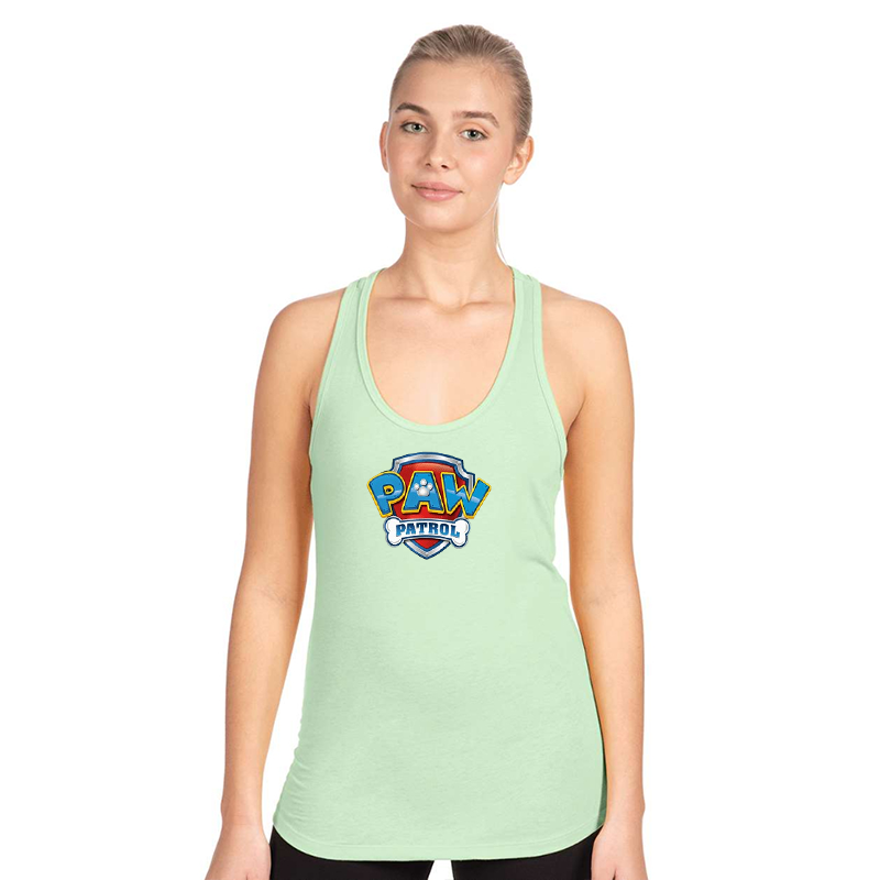 Women's Paw Patrol Next Level Ideal Racerback Tank