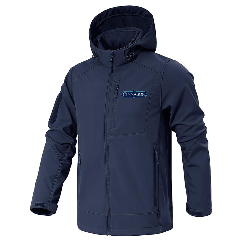 Men's Cinnabon Jacket Waterproof Hooded Coats Tactical Soft Shell Jackets