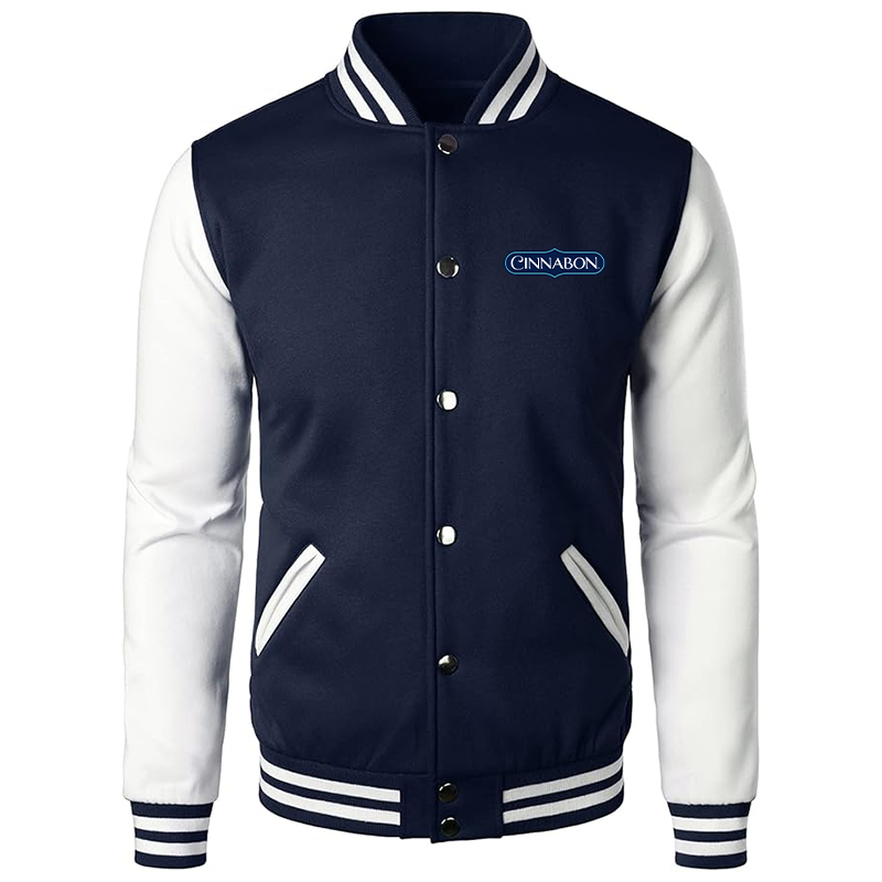 Men’s Cinnabon Varsity Baseball Jacket Cotton Blend Letterman Jackets