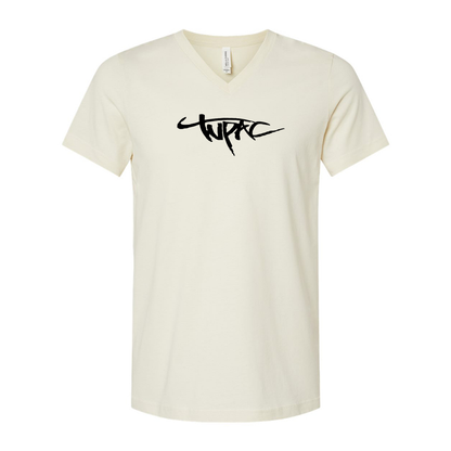 Tupac BELLA  CANVAS  Jersey V-Neck Tee
