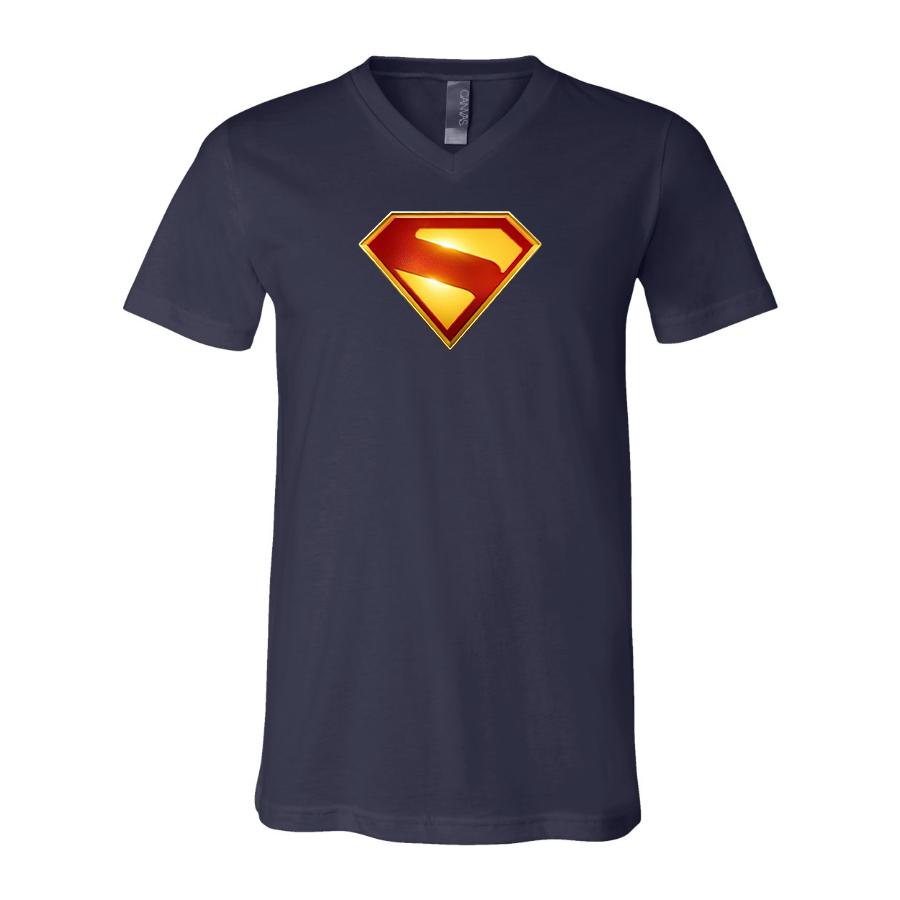 Superman 2025 BELLA  CANVAS  Jersey V-Neck Tee