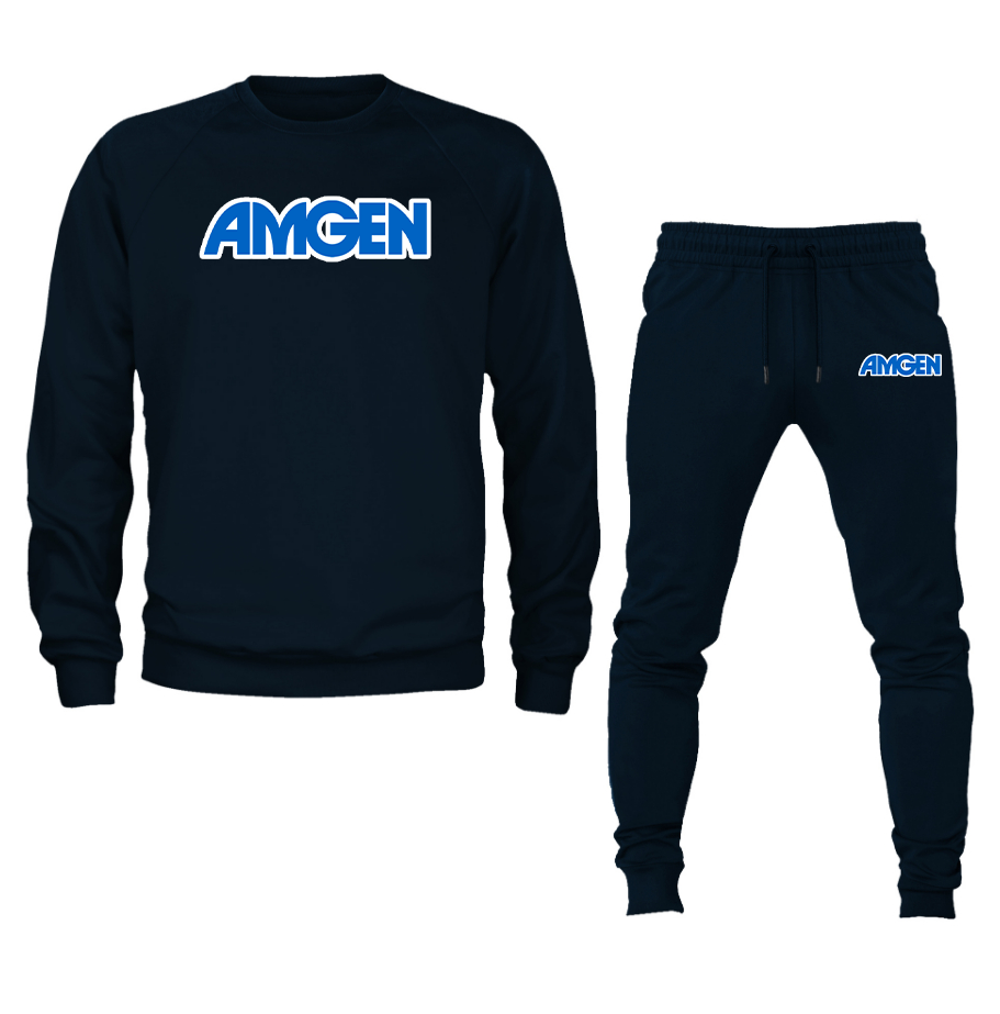 Men's Amgen Crewneck Sweatshirt Joggers Suit
