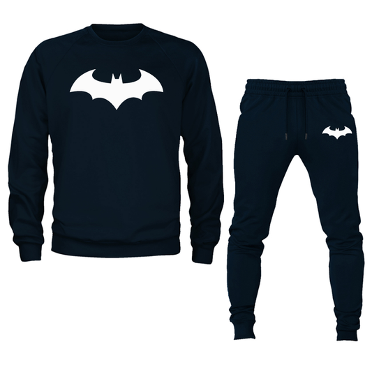 Men's Batman Crewneck Sweatshirt Joggers Set