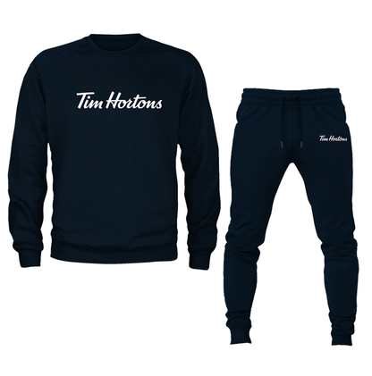 Men's Tim Hortons Crewneck Sweatshirt Joggers Suit