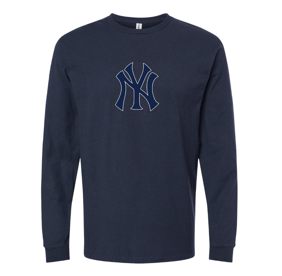 Men's New York NY Yankees Baseball Long sleeves T-Shirt