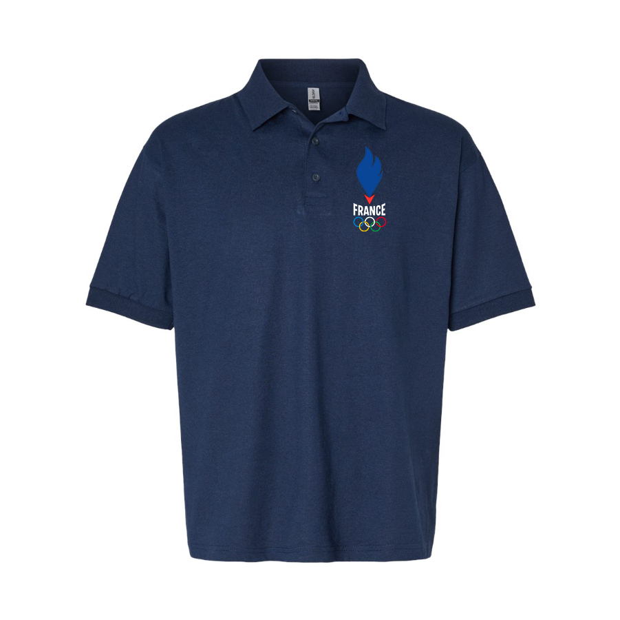 Men's France Olympia 2024 Dry Blend Polo