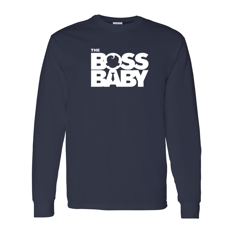 Men's Boss Baby  Gildan Heavy Cotton Long Sleeve T-Shirt
