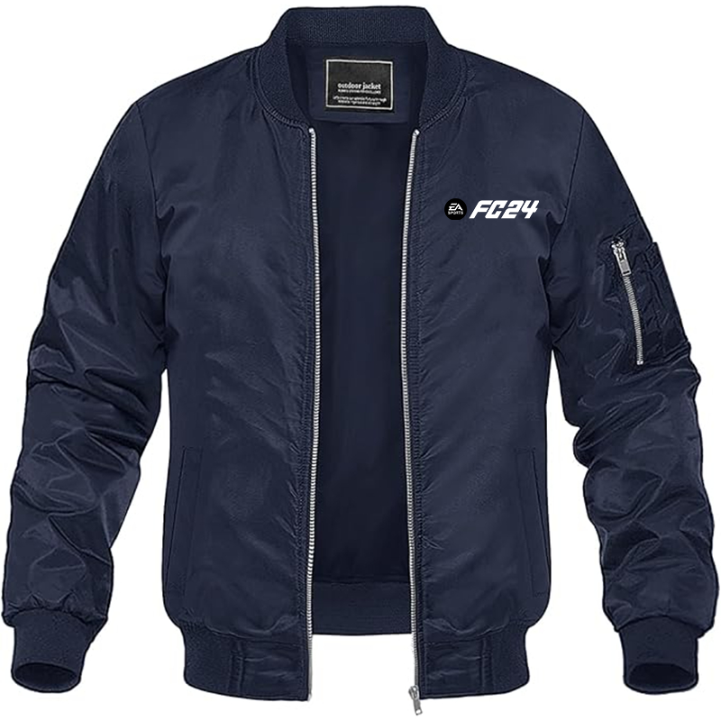 MAGNIVIT Men's EA Sports FC 24  Lightweight Bomber Jacket Windbreaker Casual Fall Spring Outdoor Coat