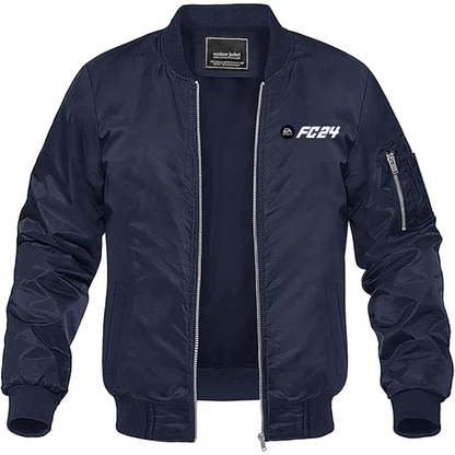 MAGNIVIT Men's EA Sports FC 24  Lightweight Bomber Jacket Windbreaker Casual Fall Spring Outdoor Coat
