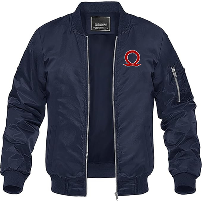 MAGNIVIT Men's God Of War Lightweight Bomber Jacket Windbreaker Casual Fall Spring Outdoor Coat
