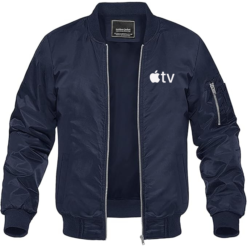 MAGNIVIT Men's  Apple TV  Lightweight Bomber Jacket Windbreaker Casual Fall Spring Outdoor Coat