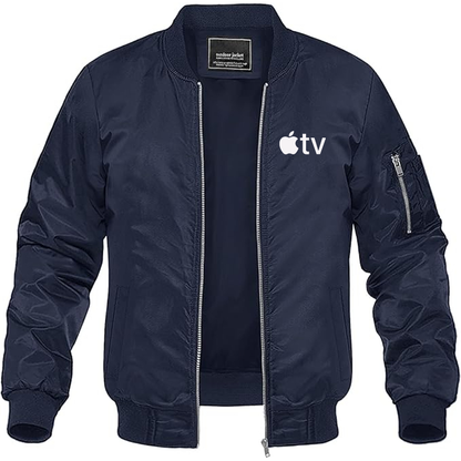 MAGNIVIT Men's  Apple TV  Lightweight Bomber Jacket Windbreaker Casual Fall Spring Outdoor Coat