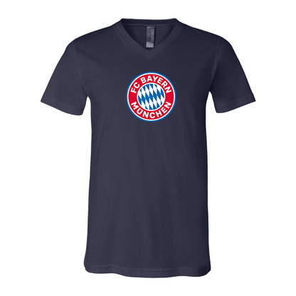 Men's  FC Bayern Munich BELLA  CANVAS  Jersey V-Neck Tee