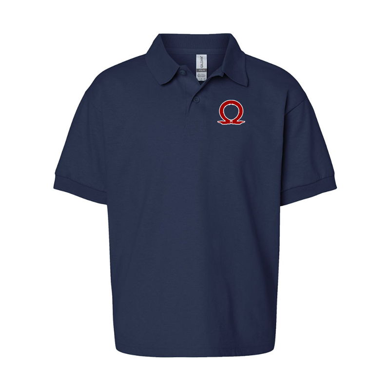 Youth's God Of War Gildan Dry Blend Jersey Polo