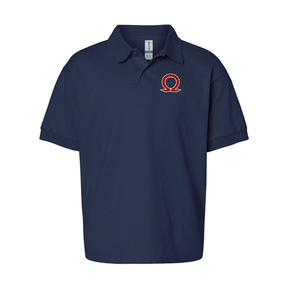 Youth's God Of War Gildan Dry Blend Jersey Polo