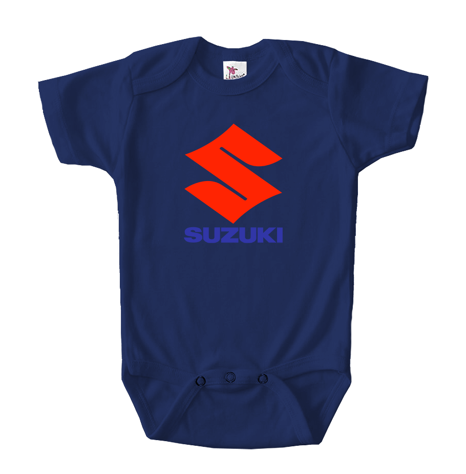 Suzuki Bike Motorcycle Baby Romper Onesie