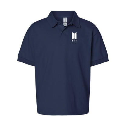 Youth's BTS Gildan Dry Blend Jersey Polo