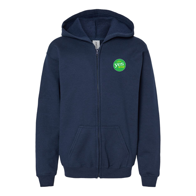 Youth's Yes Way  Gildan Heavy Blend Full-Zip Hooded Sweatshirt